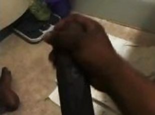 Pumping my big black dick!!!!