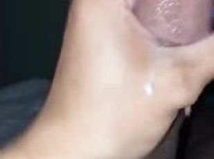 masturbation, amateur, ejaculation-sur-le-corps, ébène, énorme-bite, ados, jeune-18, solo, bite