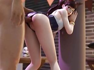 3D Compilation: Overwatch Dva Uncensored Hentai