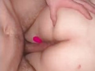 cul, gros-nichons, amateur, anal, milf, jouet, ejaculation-interne, double, point-de-vue, pénétrante