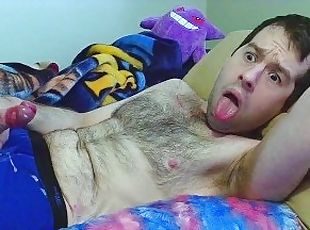 papa, masturbation, ejaculation-sur-le-corps, énorme-bite, ados, hardcore, branlette, sale, horny, solo