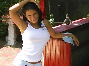 na-rua, babes, meias-calças, desobediente, perfeito, sozinho, sexo-vestido, morena, posando