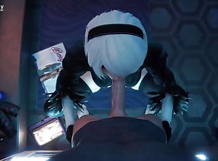 A Night With 2B (Blowjob)