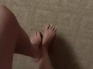 amateur, pieds, fétiche, solo