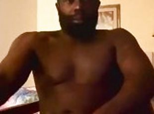 masturbation, amateur, ejaculation-sur-le-corps, ébène, énorme-bite, black, ejaculation, attrapée, musclé, tatouage