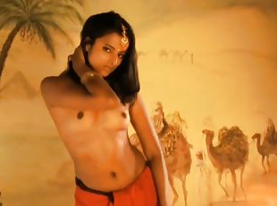 baignade, masturbation, indien, naturel, assez, solo