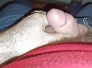 masturbación, amateur, polla-enorme, paja