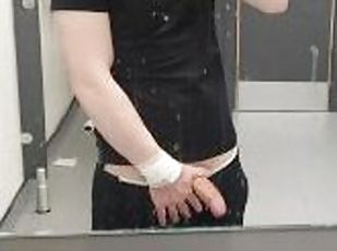 masturbation, public, amateur, gay, britannique, salle-de-gym, bite