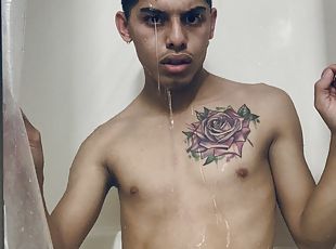 bañando, polla-enorme, gay, jóvenes18, ducha