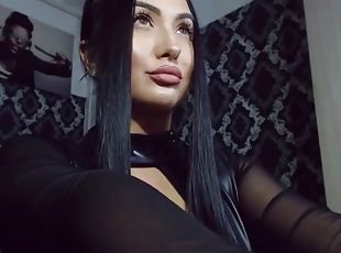 webcam, latex, donne-dominanti, brunette