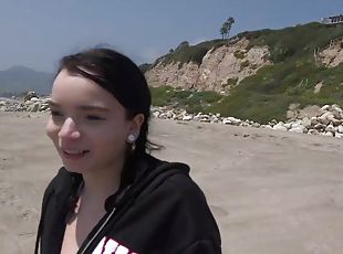 couple, plage, doigtage, voiture, point-de-vue, pute, naturel, brunette, réalité