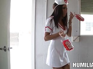 Pragmatic hot ass slaved nurse being screwed hardcore while moaning in BDSM porn