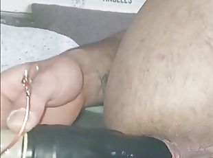 masturbação, amador, anal, brinquedo, gay, europeia, euro, dildo, sozinho