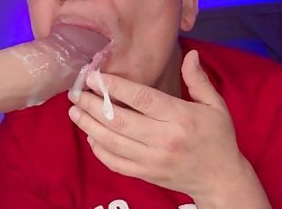 papa, immens, dilettant, blasen, immens-glied, homosexuell, creampie, beule, dildo, oral