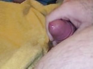 masturbation, amatör, cumshot, knubbig, sprut, massiv, ensam, vit