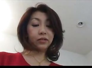 asiatisk, japansk, creampie, kåt, cougar