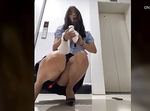 asiatisk, masturbation, gammal, brudar, tonåring, leksak, hardcore, japansk, 18år, dildo