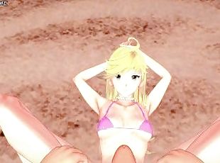 amateur, plage, pieds, bas, point-de-vue, culotte, anime, hentai, fétiche, branlette-avec-les-pieds