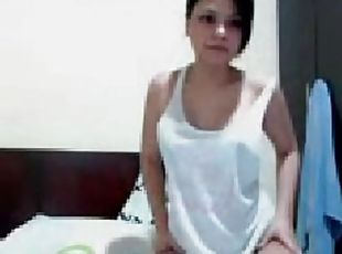 remaja, webcam, seorang-diri, filipina, menggoda