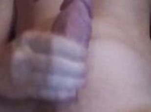 masturbation, amateur, ejaculation-sur-le-corps, énorme-bite, branlette, fétiche, solo, bite