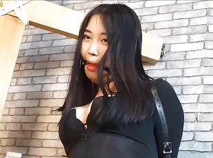 asiatic, bdsm, fetish, inceandu-se, chinezoaica, bondage, bruneta