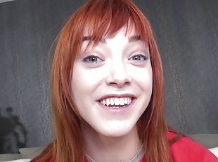 fellation, hardcore, rousse, sur-le-visage, européenne, euro, mignonne, chevauchement, crie