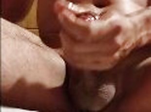 énorme, masturbation, amateur, ejaculation-sur-le-corps, secousses, sale, solo, bite