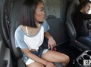 asiatique, ados, bdsm, jeune-18, chevauchement, bondage