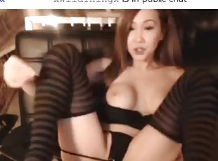 asia, amatir, remaja, mainan, teransang, webcam, seorang-diri, penutup-muka