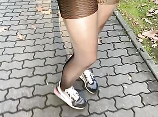 Walk in black Nylon and Shorts 