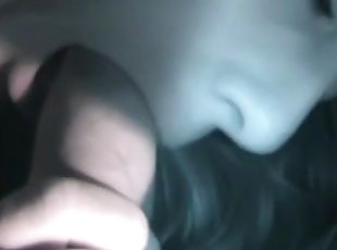 amatir, blowjob-seks-dengan-mengisap-penis, cumshot-keluarnya-sperma, penis-besar, pasangan, sudut-pandang, pacar-perempuan, berambut-cokelat, penis