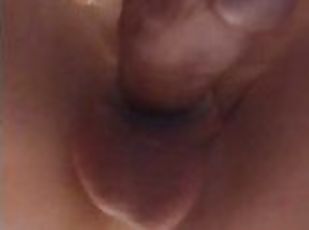 Gay dildo dripping precum