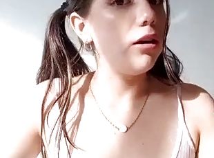 masturbation, pisser, amateur, ejaculation-sur-le-corps, latina, branlette, taquinerie