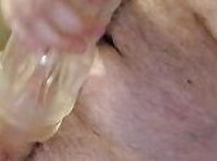 masturbation, amateur, énorme-bite, secousses, solo, bite