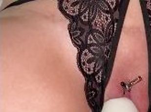 cul, gros-nichons, amateur, milf, jouet, fétiche, solo, tatouage, taquinerie