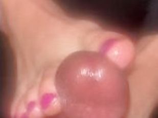 Sexy BBC Footjob