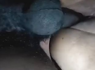 femme, amateur, énorme-bite, latina, ejaculation-interne, cocu, bite