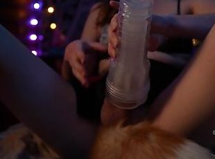 Ginger Foxgirl gets off with her fleshlight - teaser c: