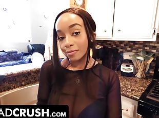 Ebony Stepdaughter Lily Starfire Seduces Her Stepdaddy