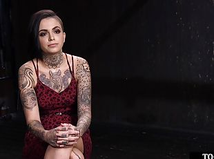 arsch, spielzeug, sadomasochismus, fetisch, knechtschaft, brunette, tattoo