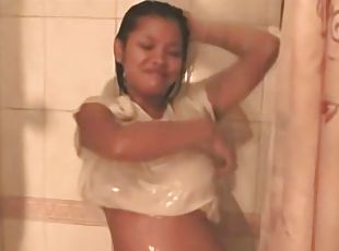 asiático, bañando, tetas-grandes, coño-pussy, amateur, mamada, chorro-de-corrida, hardcore, pareja, natural