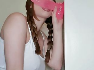 Lic3r3d blowjob with dildo