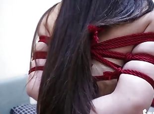 amateur, ados, bdsm, solo, bondage, brunette, taquinerie