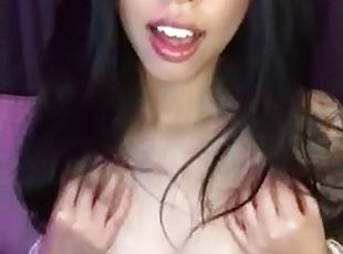 asiatique, masturbation, amateur, solo