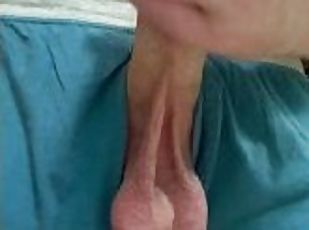 Fresh off work, horny, an cock swollen