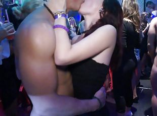 wild group sex and a blowjob are fabulous at the night club