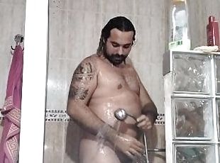 mandi, pelancapan, amateur, zakar-besar, homoseksual, merangsang-dengan-tangan, gempal, european, euro, mandi-shower