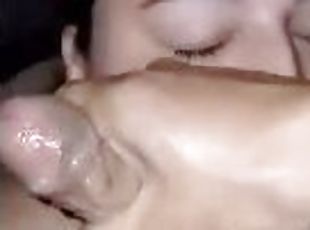 Husband cums on my face????????