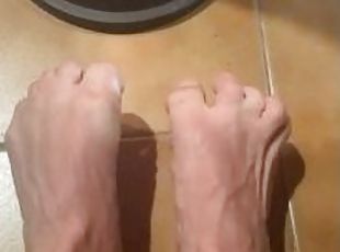 amateur, gay, pieds, fétiche, solo