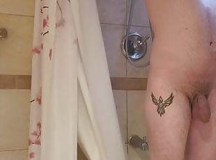 bañando, papá, masturbación, amateur, gay, sucio, italiano, ducha, a-solas